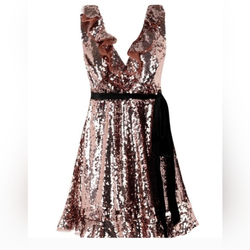 Free People Sequin Copper dress! New! Size 8